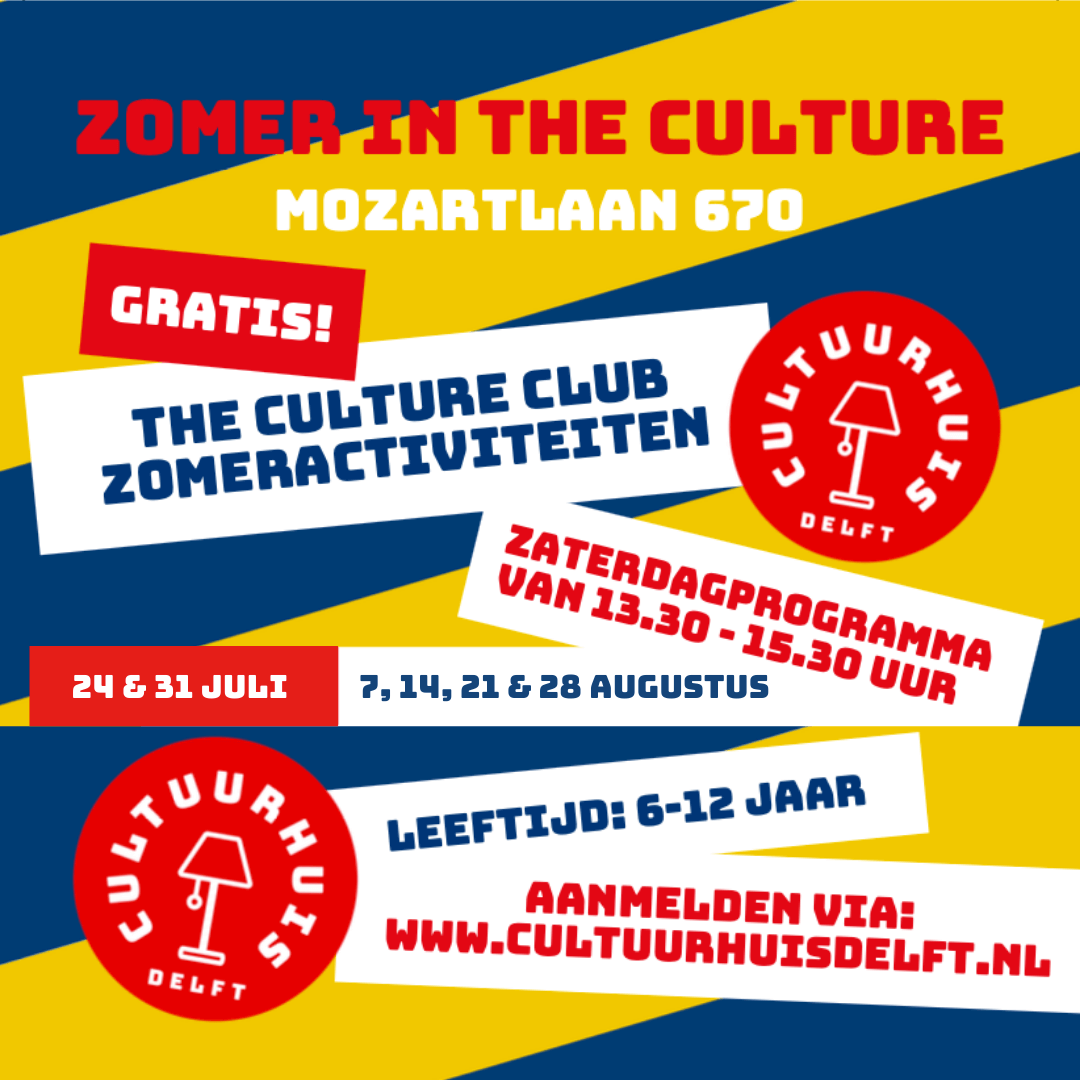 The culture Club zomeractiviteiten